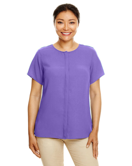 Ladies' Perfect Fit™ Short-Sleeve Crepe Blouse