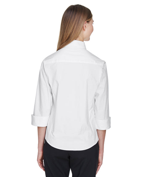 Ladies' Perfect Fit™ Three-Quarter Sleeve Stretch Poplin Blouse