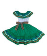 Unik Girl's Fancy Traditional Mexican Cinco De Mayo Fiesta Dress - Colorful Embroidered Fiesta Dress, Size 4-14 (1 Piece)