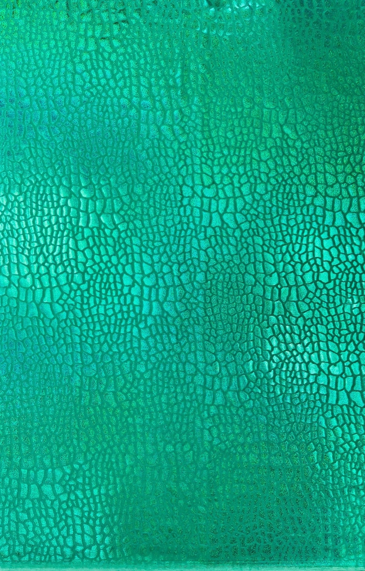 Dragon Skin Foil Stretch Velvet Fabric - Iridescent Snake Print, 58" Width (1 Yard)