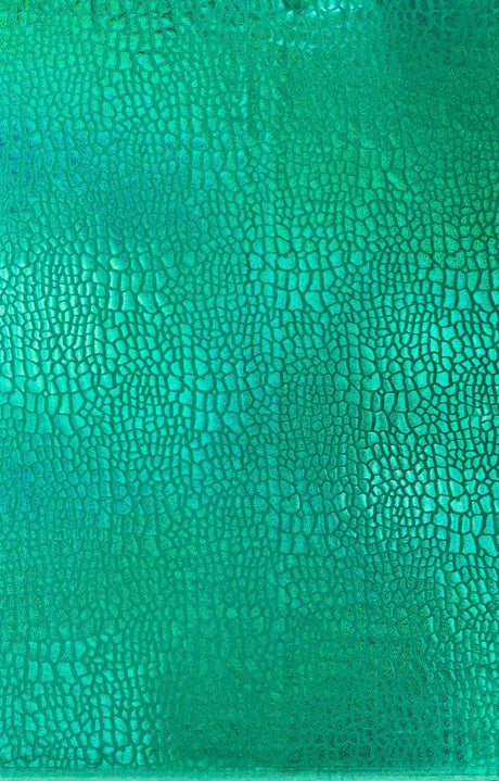Dragon Skin Foil Stretch Velvet Fabric - Iridescent Snake Print, 58" Width (1 Yard)