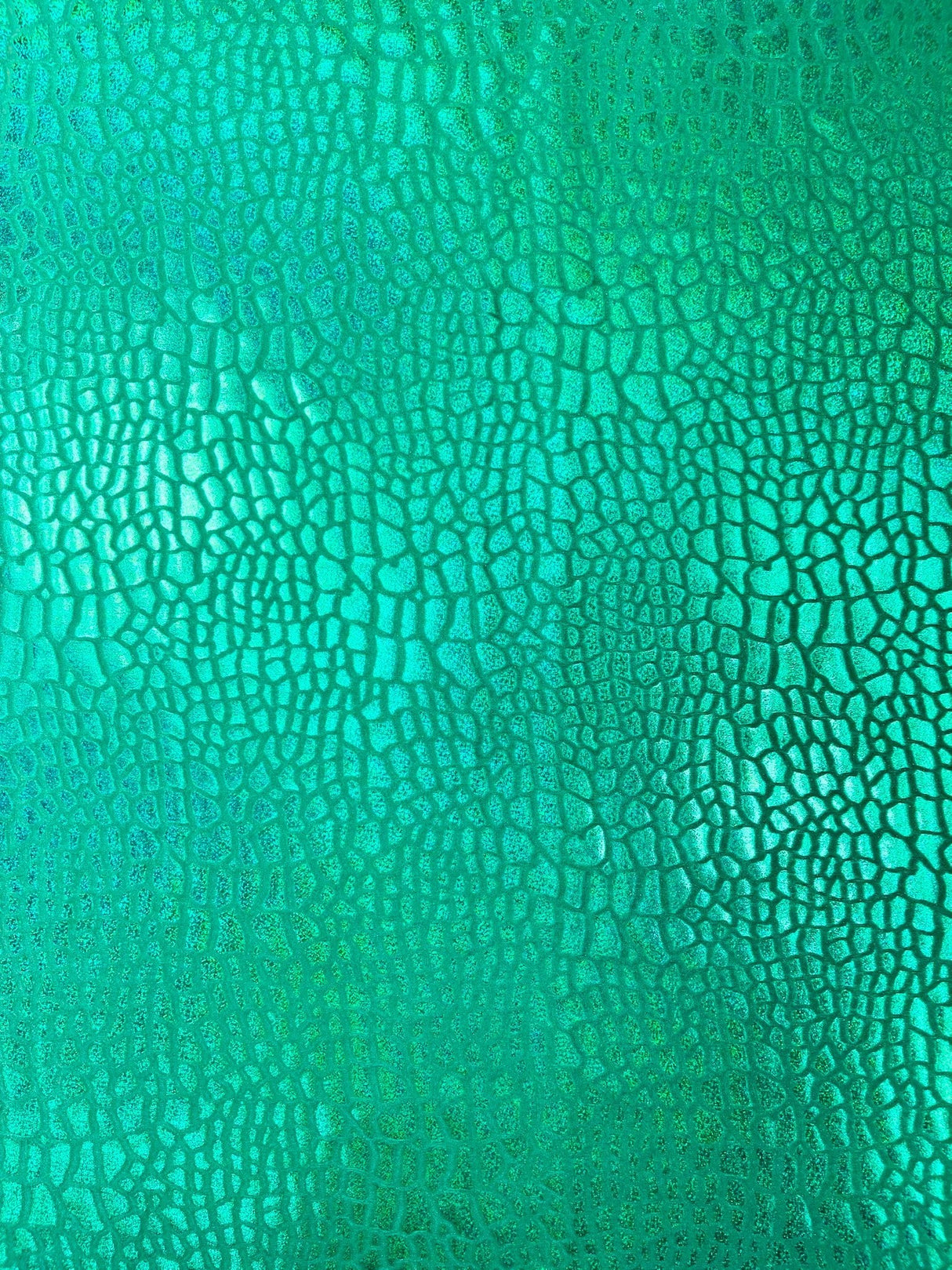 Dragon Skin Foil Stretch Velvet Fabric - Iridescent Snake Print, 58" Width (1 Yard)