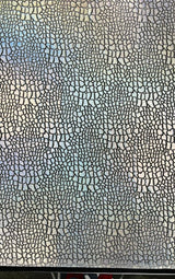 Dragon Skin Foil Stretch Velvet Fabric - Iridescent Snake Print, 58" Width (1 Yard)