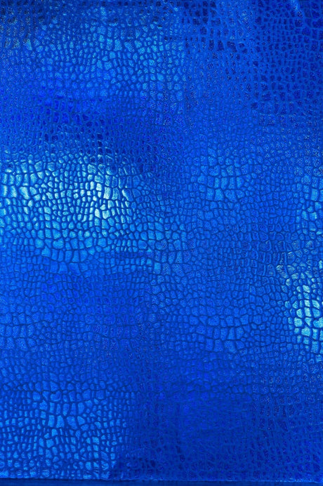 Dragon Skin Foil Stretch Velvet Fabric - Iridescent Snake Print, 58" Width (1 Yard)
