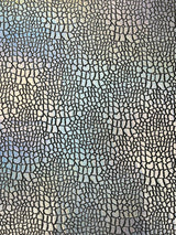 Dragon Skin Foil Stretch Velvet Fabric - Iridescent Snake Print, 58" Width (1 Yard)