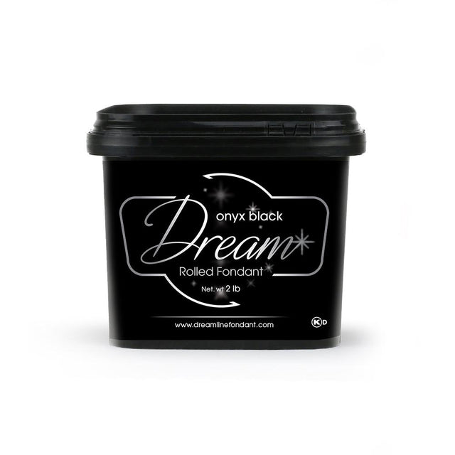 Dream Onyx Black Chocolate Based Fondant, 2 Lbs