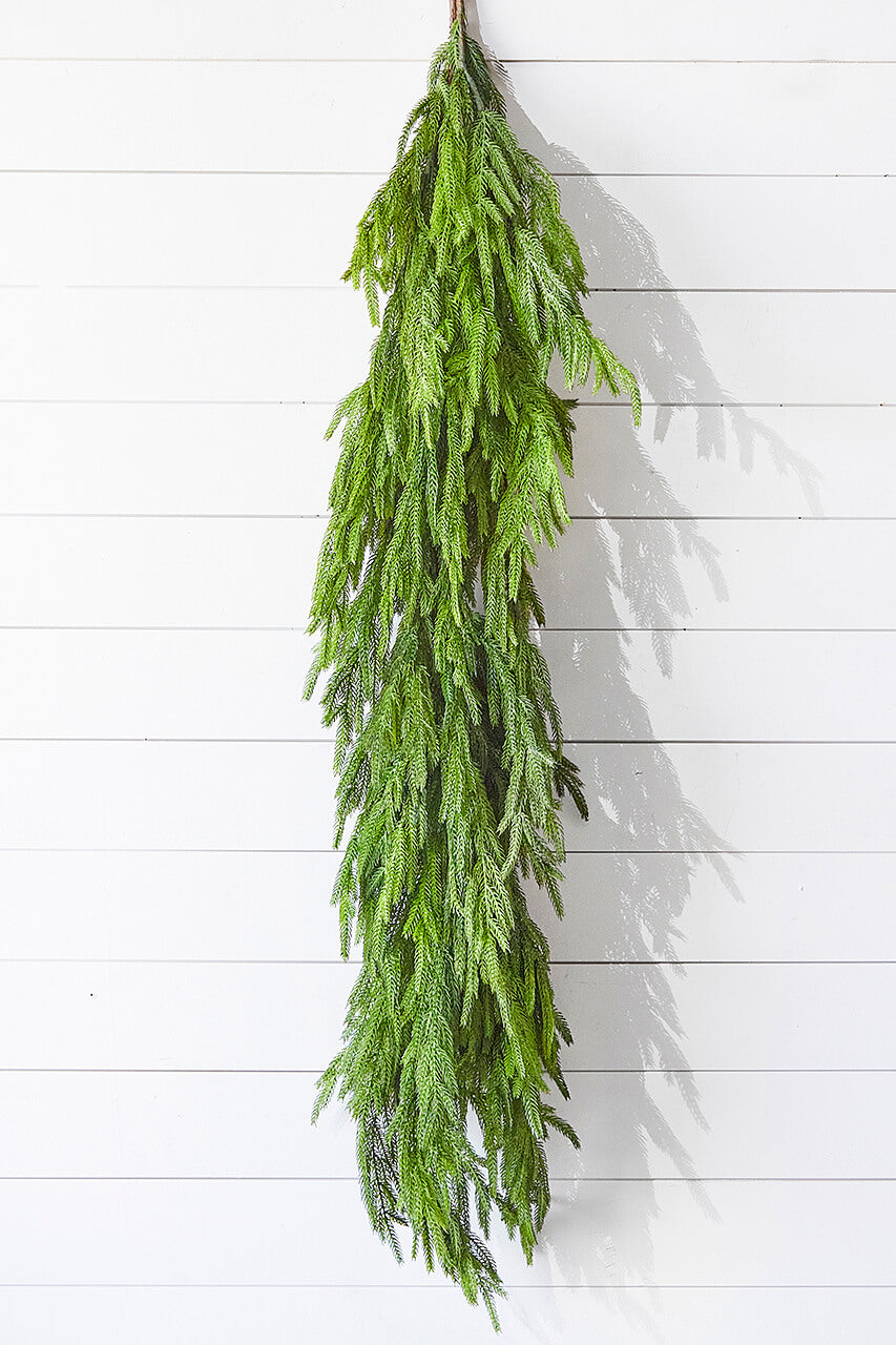 47" Real Touch Norfolk Pine Dripping Garland
