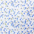 Blue Mini Flower Poly Cotton Fabric,