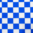 1″ One Inch Blue Racing Checkered Poly Cotton Fabric,
