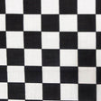 2″ Two Inch Black Racing Checkered Poly Cotton Fabric,