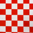 1″ One Inch Red Racing Checkered Poly Cotton Fabric,