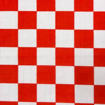 1″ One Inch Red Racing Checkered Poly Cotton Fabric,