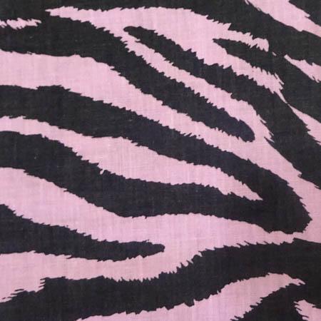 Zebra Pink Poly Cotton Fabric,