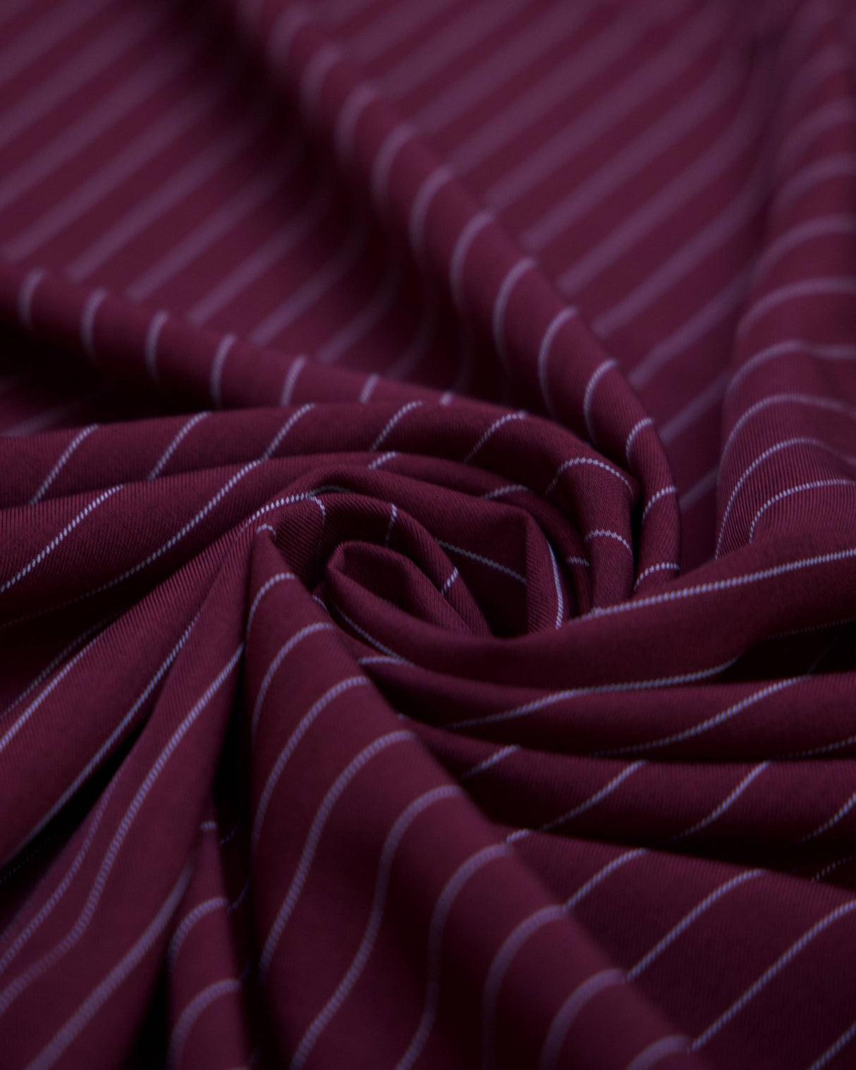 Pin Stripe Suiting Burgundy