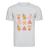 DTF Heat Transfer - Beach Bar Icons 10"