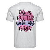 DTF Heat Transfer - Better With My Girls 04"