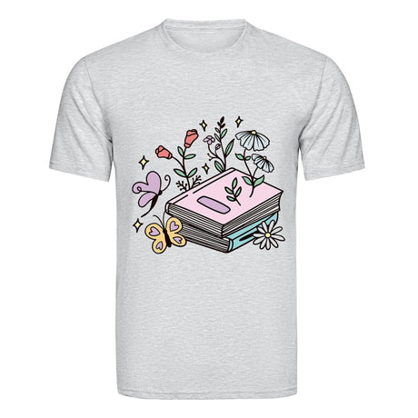 DTF Heat Transfer - Books Butterflies & Flowers 10"