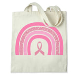 DTF Heat Transfer - Breast Cancer Rainbow - 10"