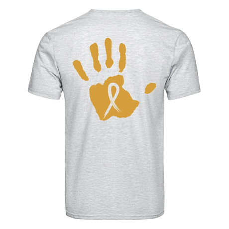 DTF Heat Transfer - Childhood Cancer Hand 10"