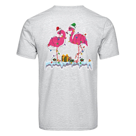 DTF Heat Transfer - Christmas Flamingo 10"