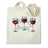 DTF Heat Transfer - Christmas Lights & Red Wine 10"