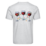 DTF Heat Transfer - Christmas Lights & Red Wine 10"