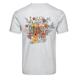 DTF Heat Transfer - Floral Nurse - 10"