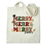 DTF Heat Transfer - Merry Teacher 10"
