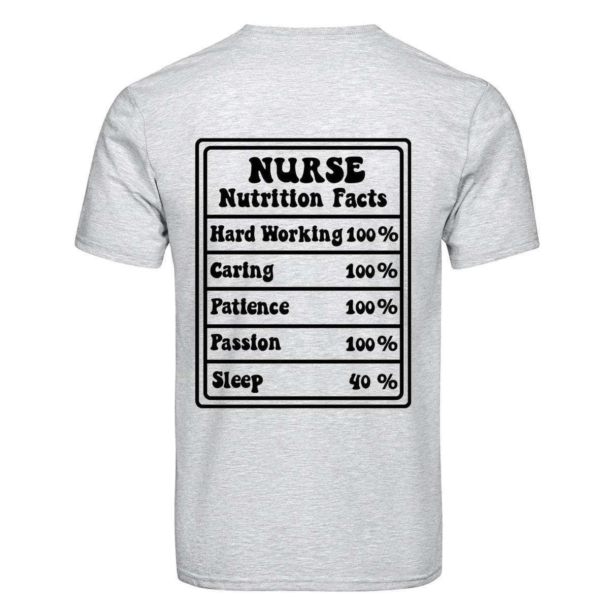 DTF Heat Transfer - Nurse Nutrition Facts 04"