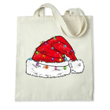 DTF Heat Transfer - Santa Hat & Lights 04"