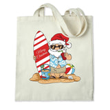 DTF Heat Transfer - Surfer Santa 10"