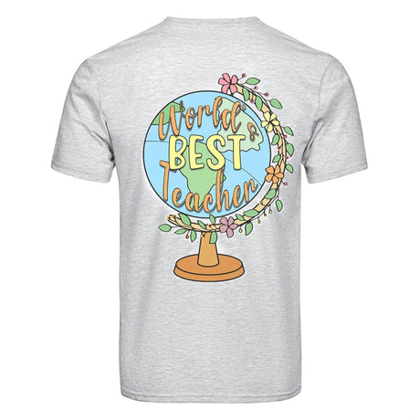 DTF Heat Transfer - Worlds Best Teacher - 10"