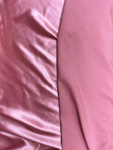 Crepe Satin Polyester Fabric - Dusty Rose, Shiny Matte Finish, 58" Width (1 Yard)