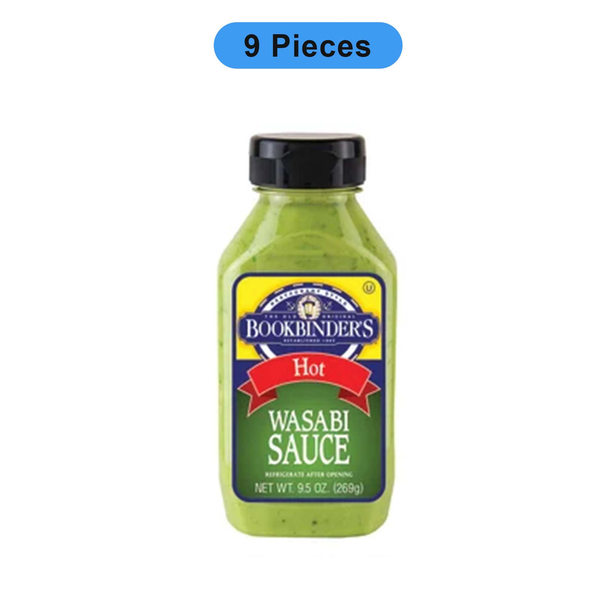 BOOKBINDER'S WASABI SAUCE 9.5 OZ BOTTLE