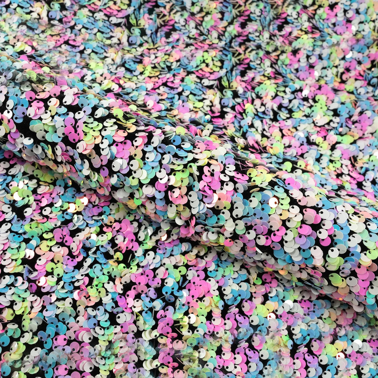 Stretch Velvet Sequin Fabric