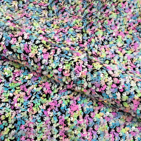 Stretch Velvet Sequin Fabric