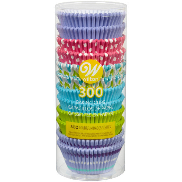 Wilton Bright and Summery Standard Cupcake Liners, 300-Count