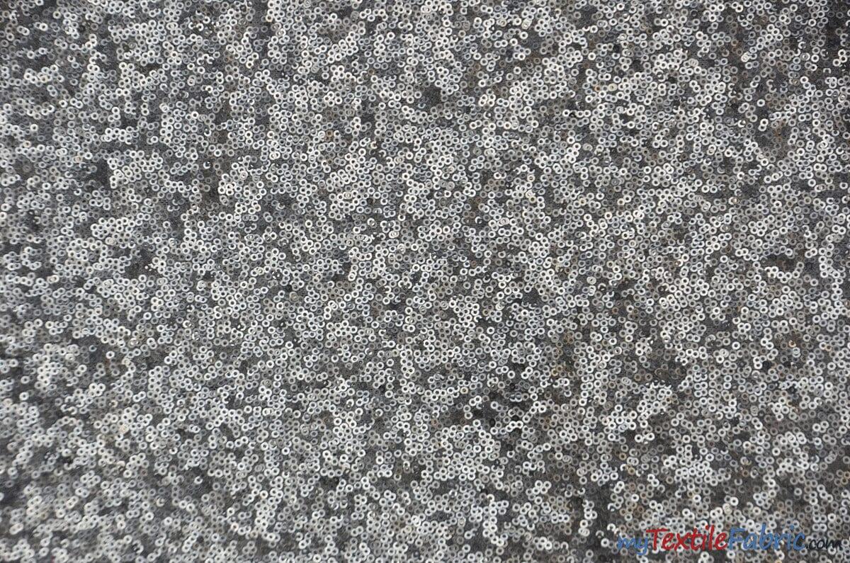Glitz Mesh Sequins Polyester Fabric - 3Mm Glitter Sequins, 52" Width, Multiple Colors (1 Yard)