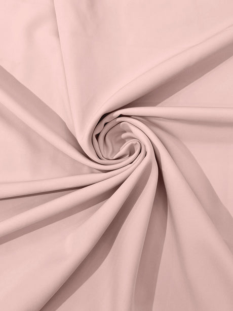 Dull Stretch Crepe Polyester Spandex Fabric - Solid Colors, 58" Width (1 Yard)