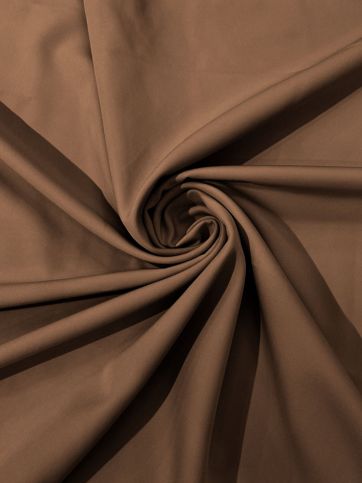 Dull Stretch Crepe Polyester Spandex Fabric - Solid Colors, 58" Width (1 Yard)