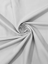 Dull Stretch Crepe Polyester Spandex Fabric - Solid Colors, 58" Width (1 Yard)