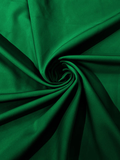 Dull Stretch Crepe Polyester Spandex Fabric - Solid Colors, 58" Width (1 Yard)