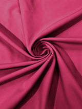 Dull Stretch Crepe Polyester Spandex Fabric - Solid Colors, 58" Width (1 Yard)