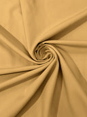 Dull Stretch Crepe Polyester Spandex Fabric - Solid Colors, 58" Width (1 Yard)
