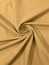 Dull Stretch Crepe Polyester Spandex Fabric - Solid Colors, 58" Width (1 Yard)