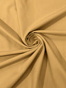Dull Stretch Crepe Polyester Spandex Fabric - Solid Colors, 58" Width (1 Yard)