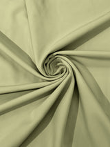 Dull Stretch Crepe Polyester Spandex Fabric - Solid Colors, 58" Width (1 Yard)