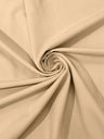 Dull Stretch Crepe Polyester Spandex Fabric - Solid Colors, 58" Width (1 Yard)