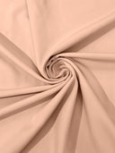 Dull Stretch Crepe Polyester Spandex Fabric - Solid Colors, 58" Width (1 Yard)