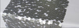 Dull Square Dazzle Polyester Fabric - Square Sequins, Sheer Mesh, 52" Width (1 Yard)
